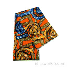 100% Kain Cetak Polyester Afrika